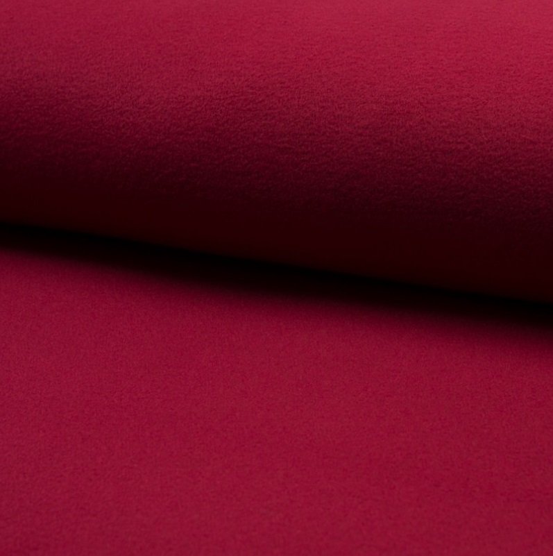 Tissu Drap de manteau Rouge