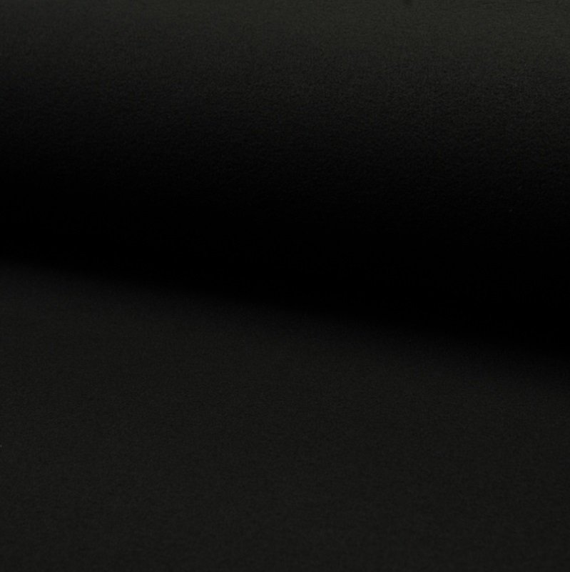 Tissu Drap de manteau Noir