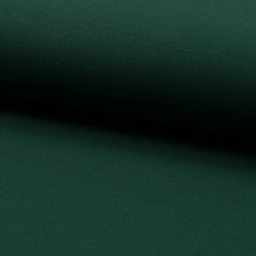 Tissu Viscose Extensible Vert bouteille