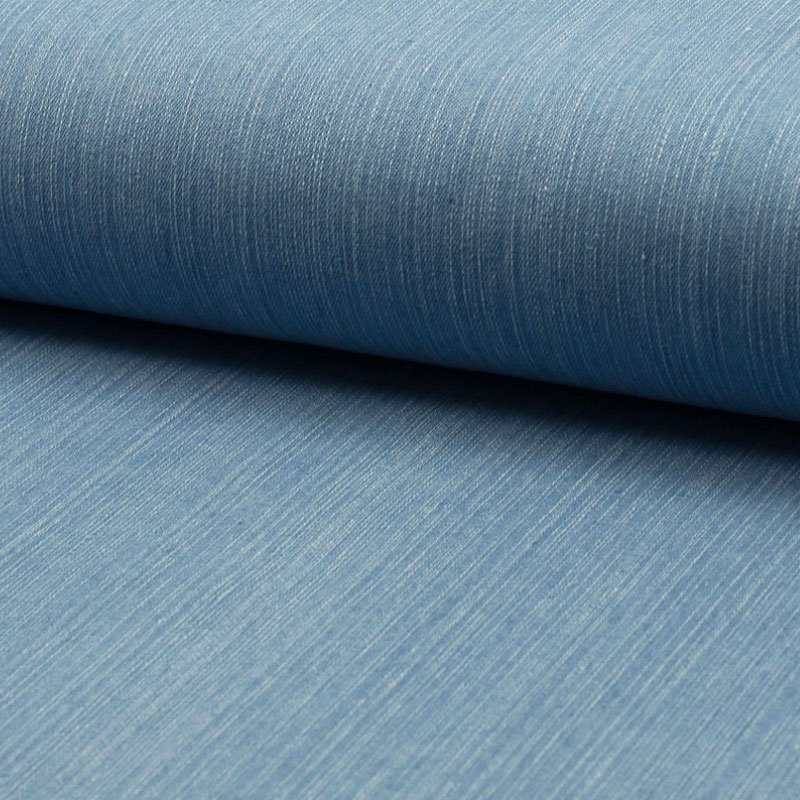Tissu Jean Denim Slub Stretch Bleu blanchis