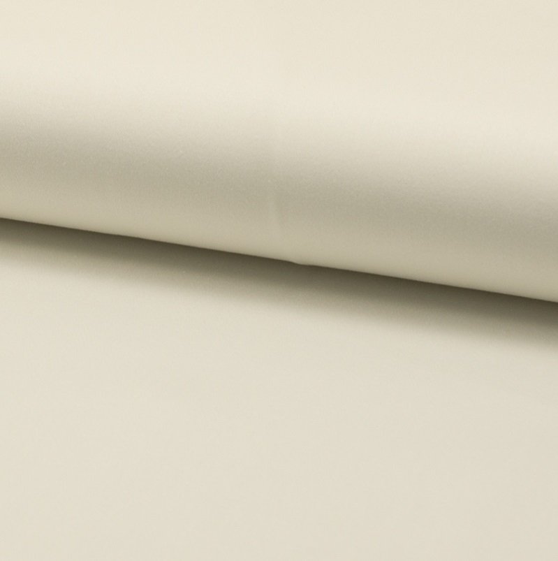 Tissu Coton Satiné Ecru