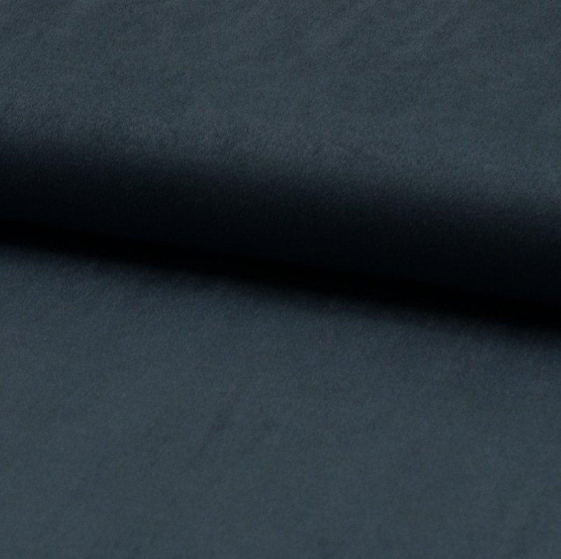 Tissu Suédine jersey Bleu jean