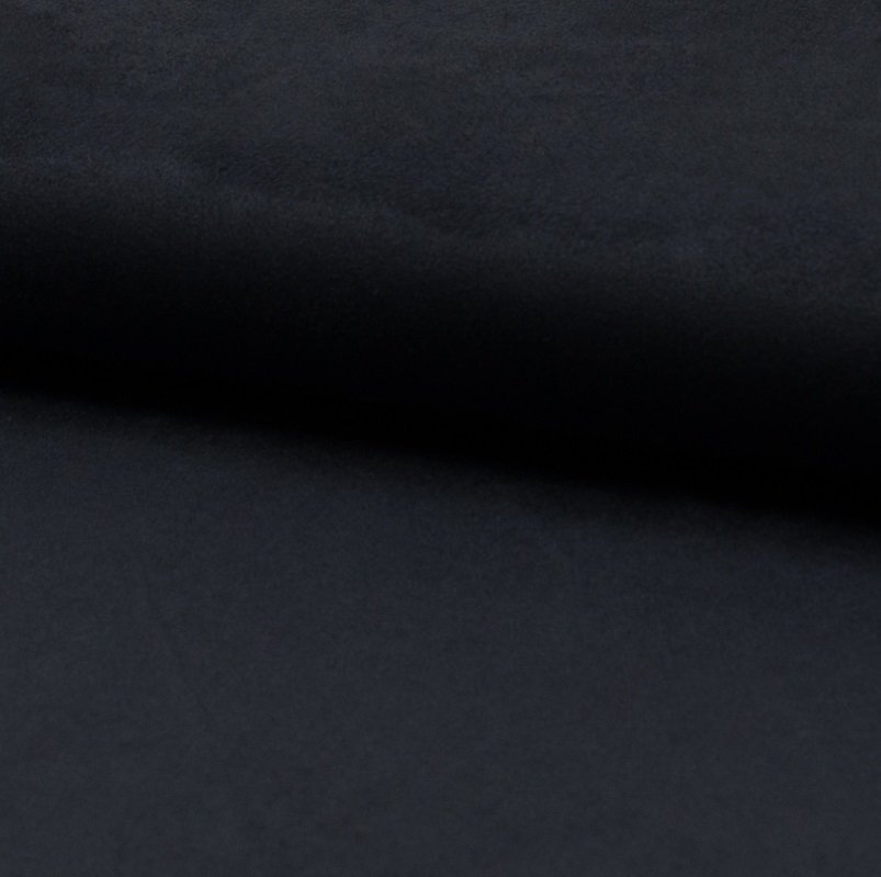 Tissu Suédine jersey Bleu marine