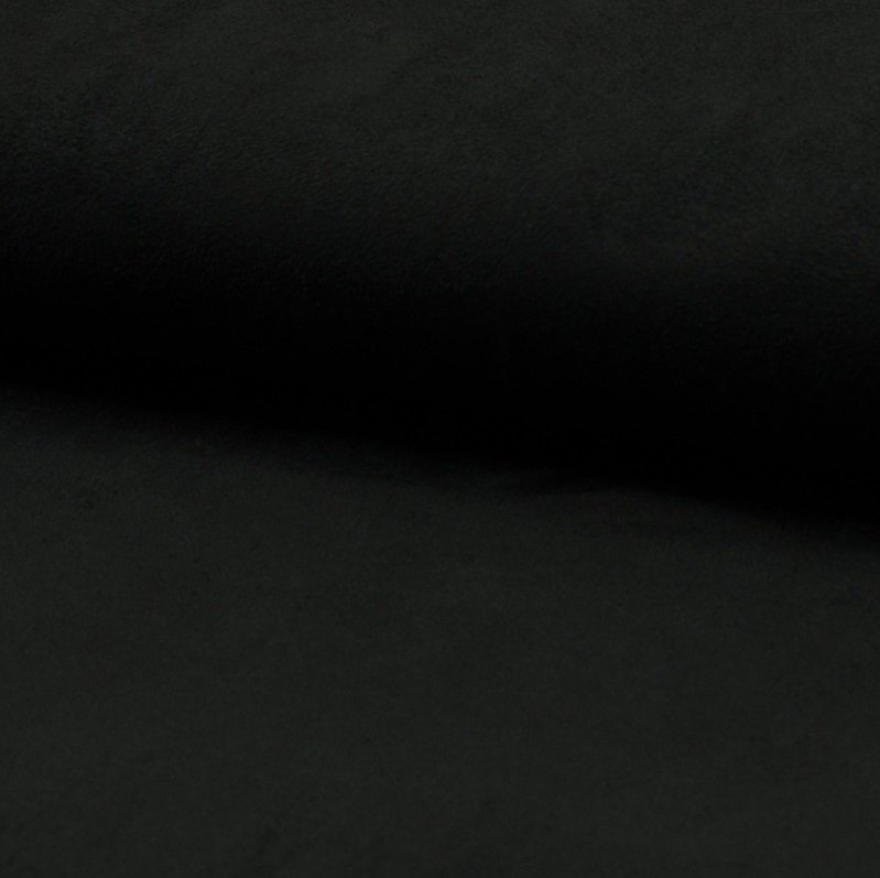 Tissu Suédine jersey Noir