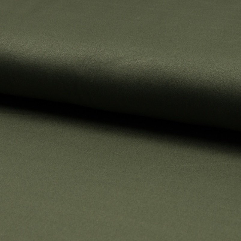 Tissu Suédine jersey Vert kaki