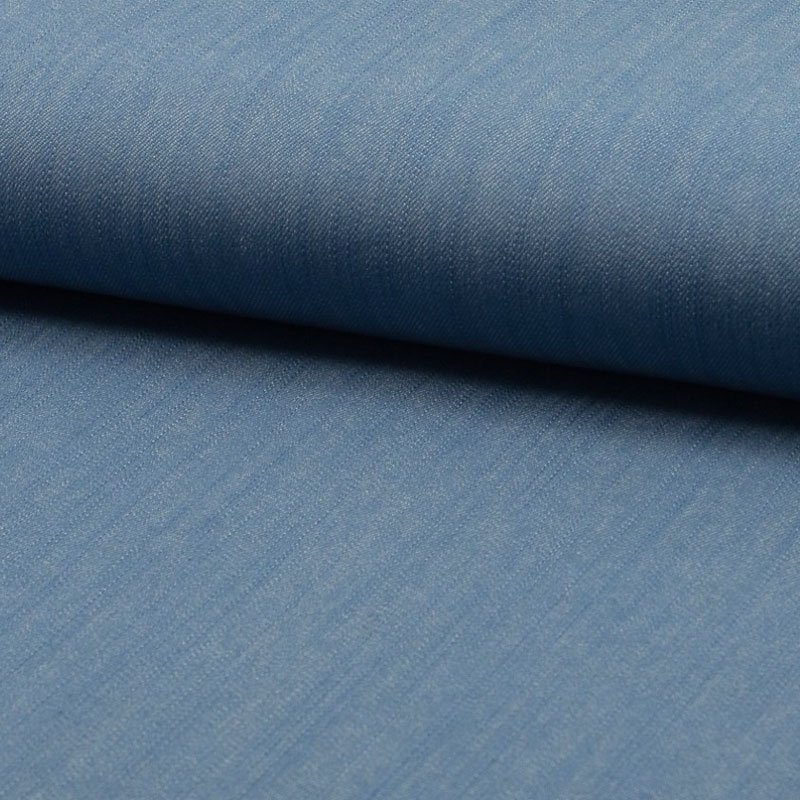 Tissu Jean Denim Slub Stretch Bleu