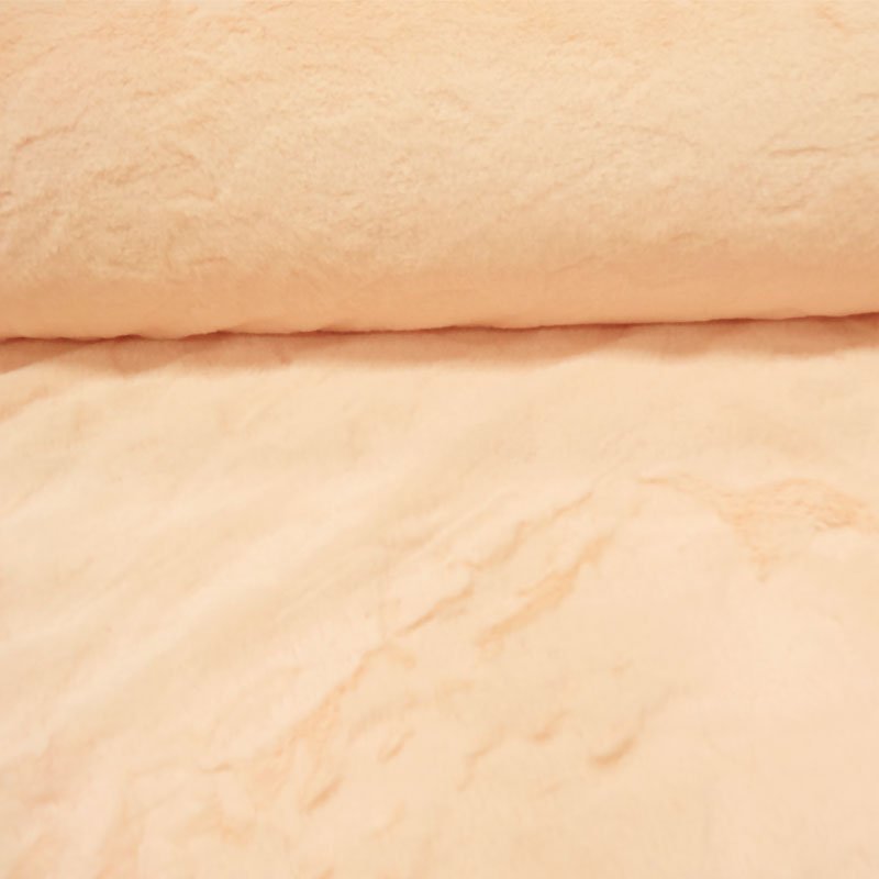 Tissu Minky ultra doux Grosses étoiles Saumon