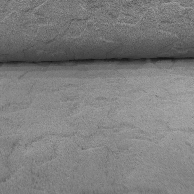 Tissu Minky ultra doux Grosses étoiles Taupe