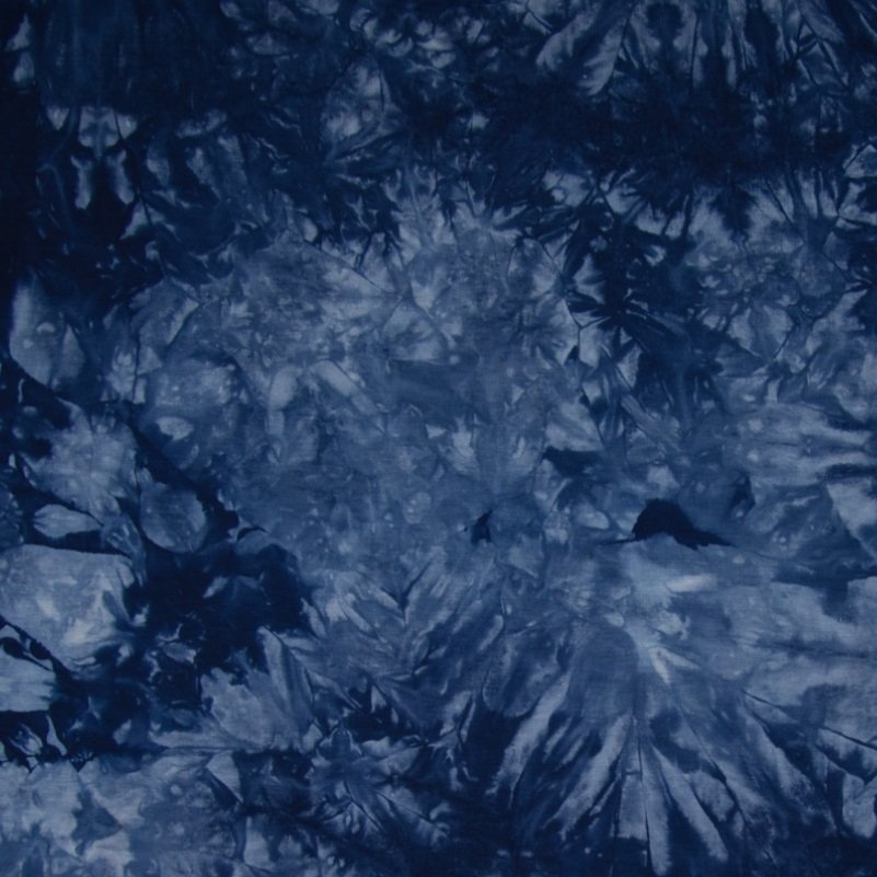 Tissu Jersey viscose Bleu Tie and dye