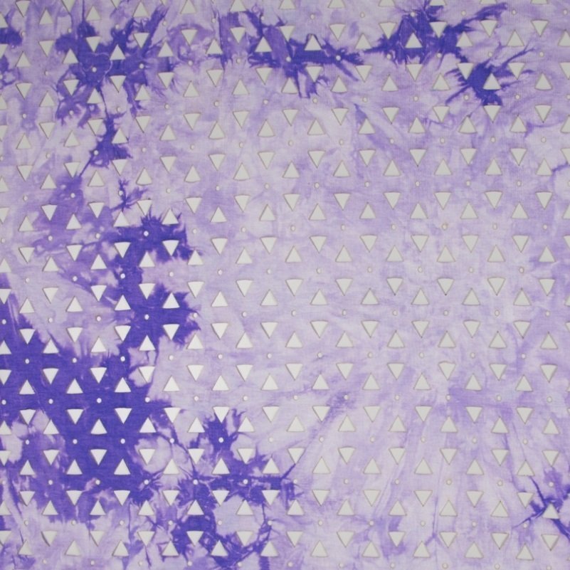 Tissu Jersey viscose Mauve Tie and dye ajouré