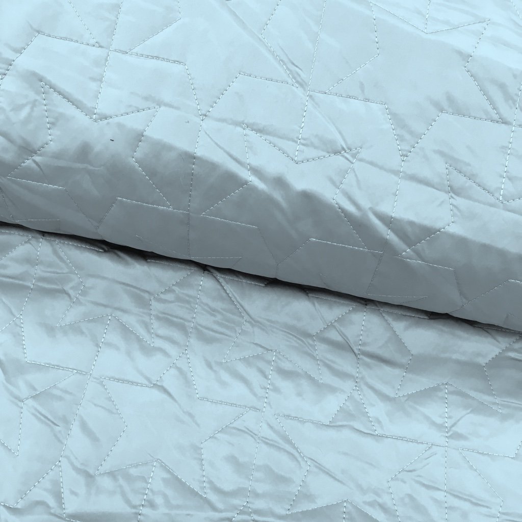 Tissu Doudoune été Bleu Etoiles