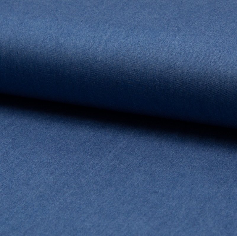 Tissu Chambray Tencel Bleu jean