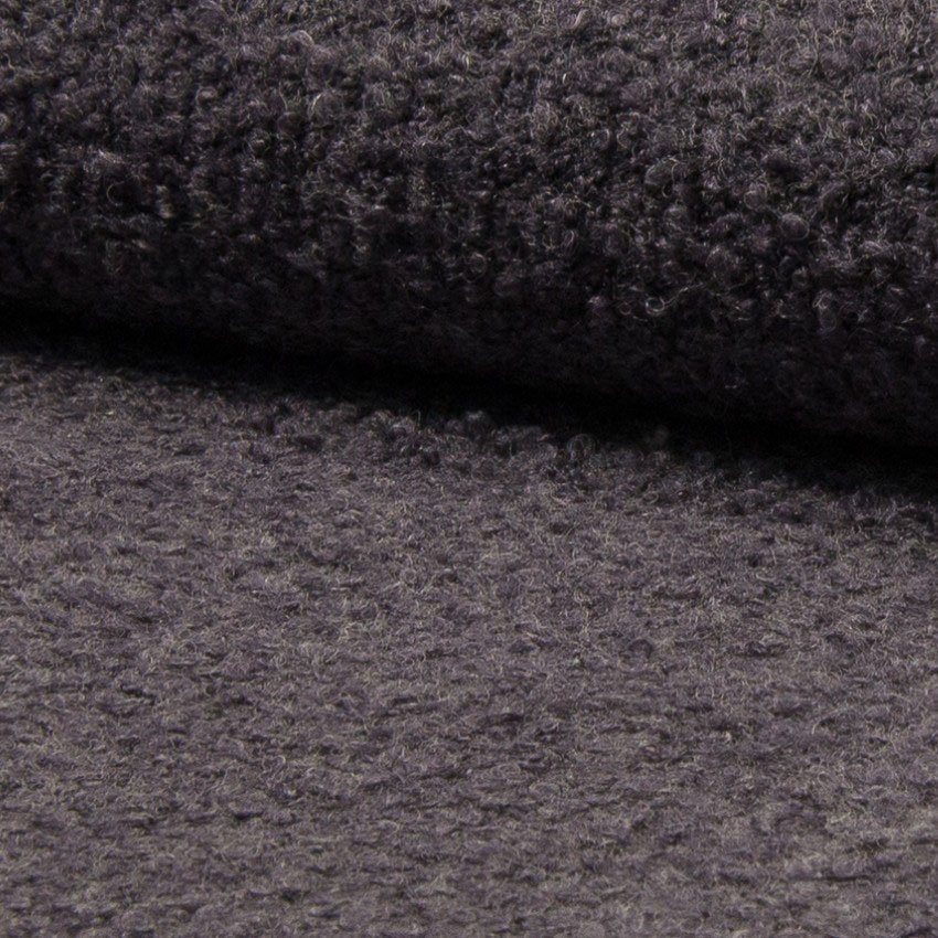 Tissu Laine bouclé Elena Mauve