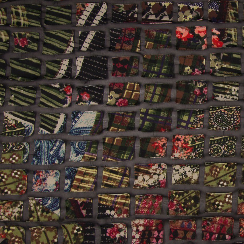 Tissu Patch imprimé Vert