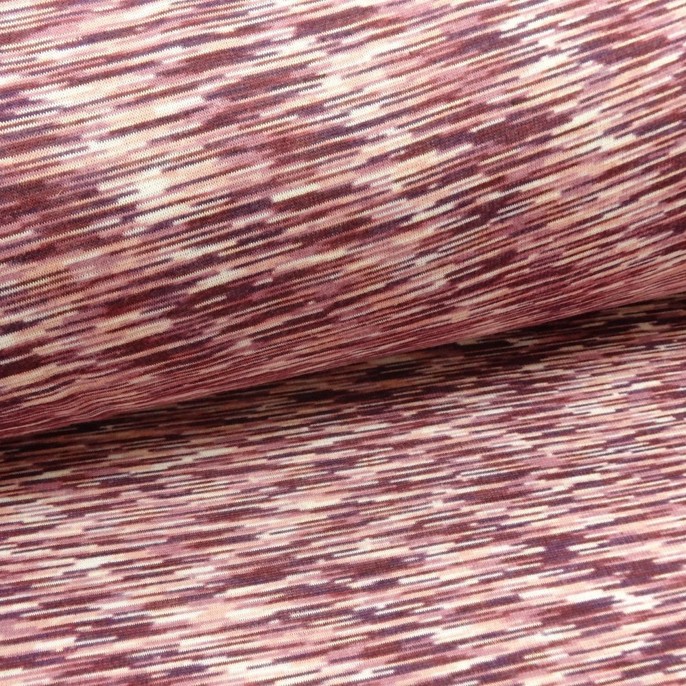 Tissu Sweat envers minky Emma Violet Tons violet