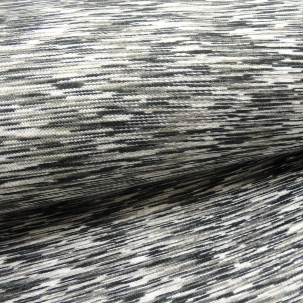 Tissu Sweat envers minky Emma Gris Tons gris