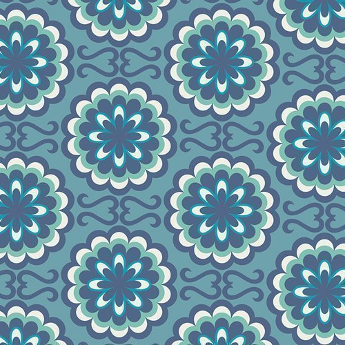 Tissu Art Gallery Fabrics Chromatics Fancy Buttons Blue