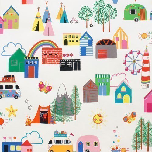 Tissu Alexander Henry Monkey's Bizness Camp Grounds