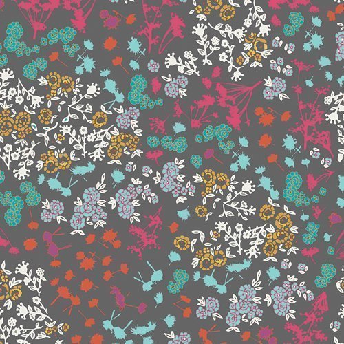 Tissu Art Gallery Fabrics Indelible Floret Stains Mulberry