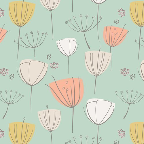 Tissu Art Gallery Littlest Floral Frolic Apricot