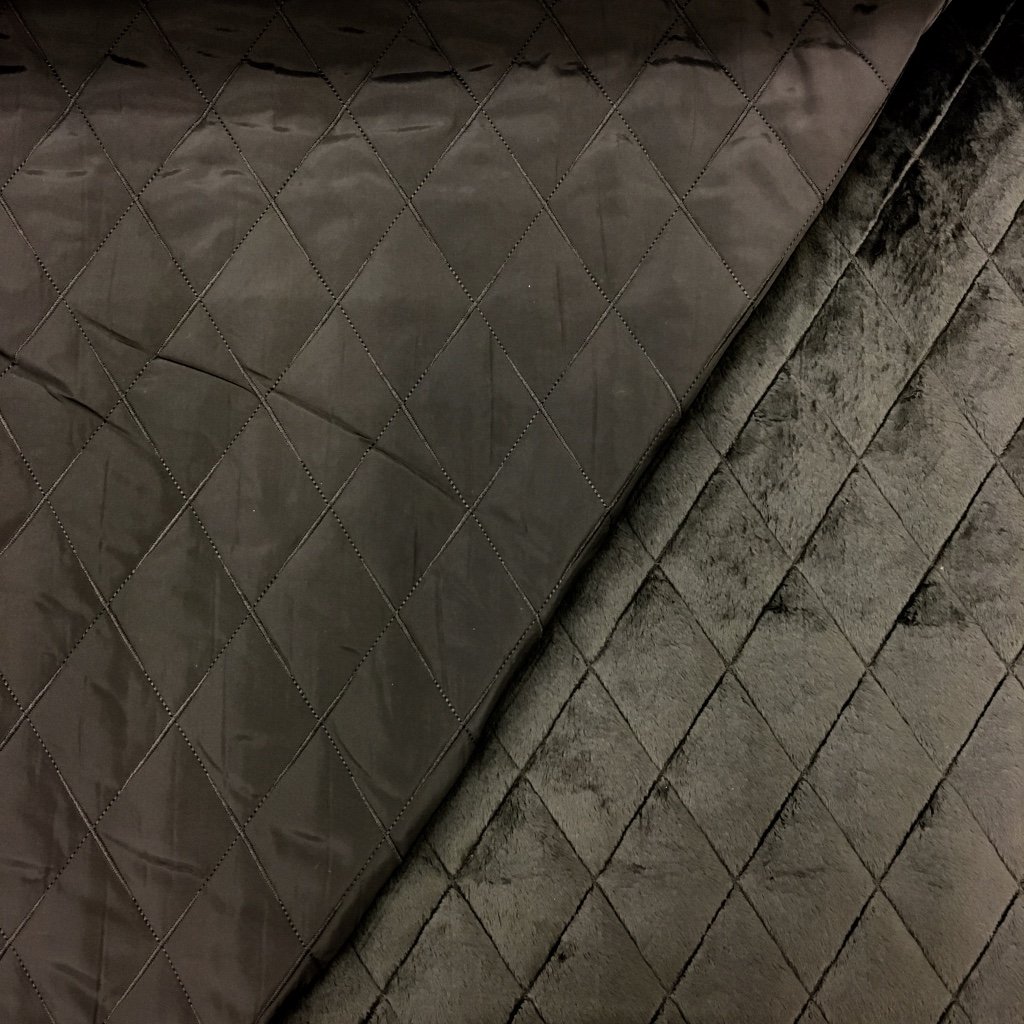 Tissu Doudoune envers minky tout doux Marron