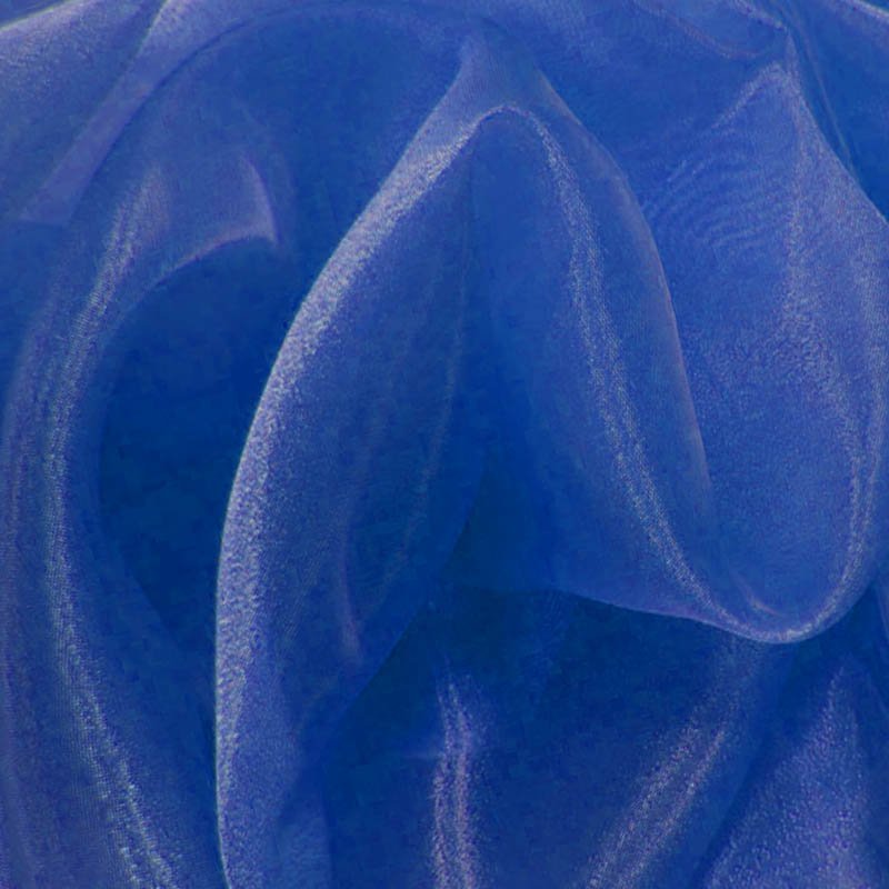 Tissu Organza Bleu