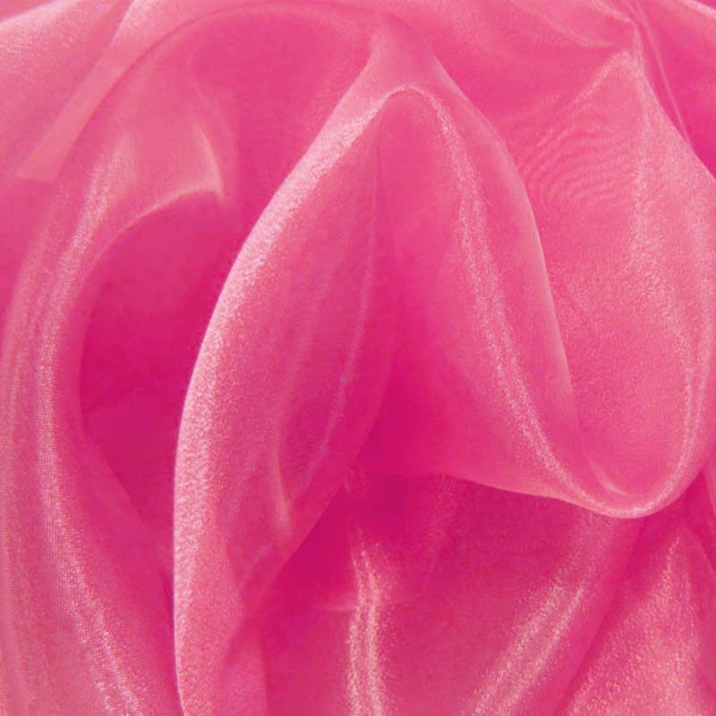 Tissu Organza Rose fluo