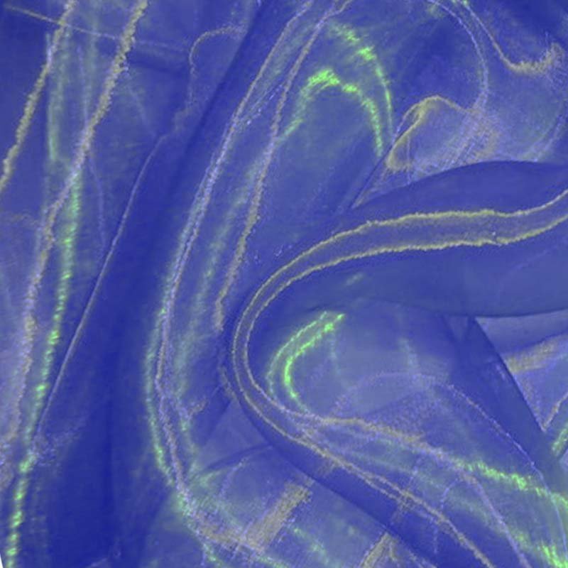 Tissu Organza 2 tons Bleu vert