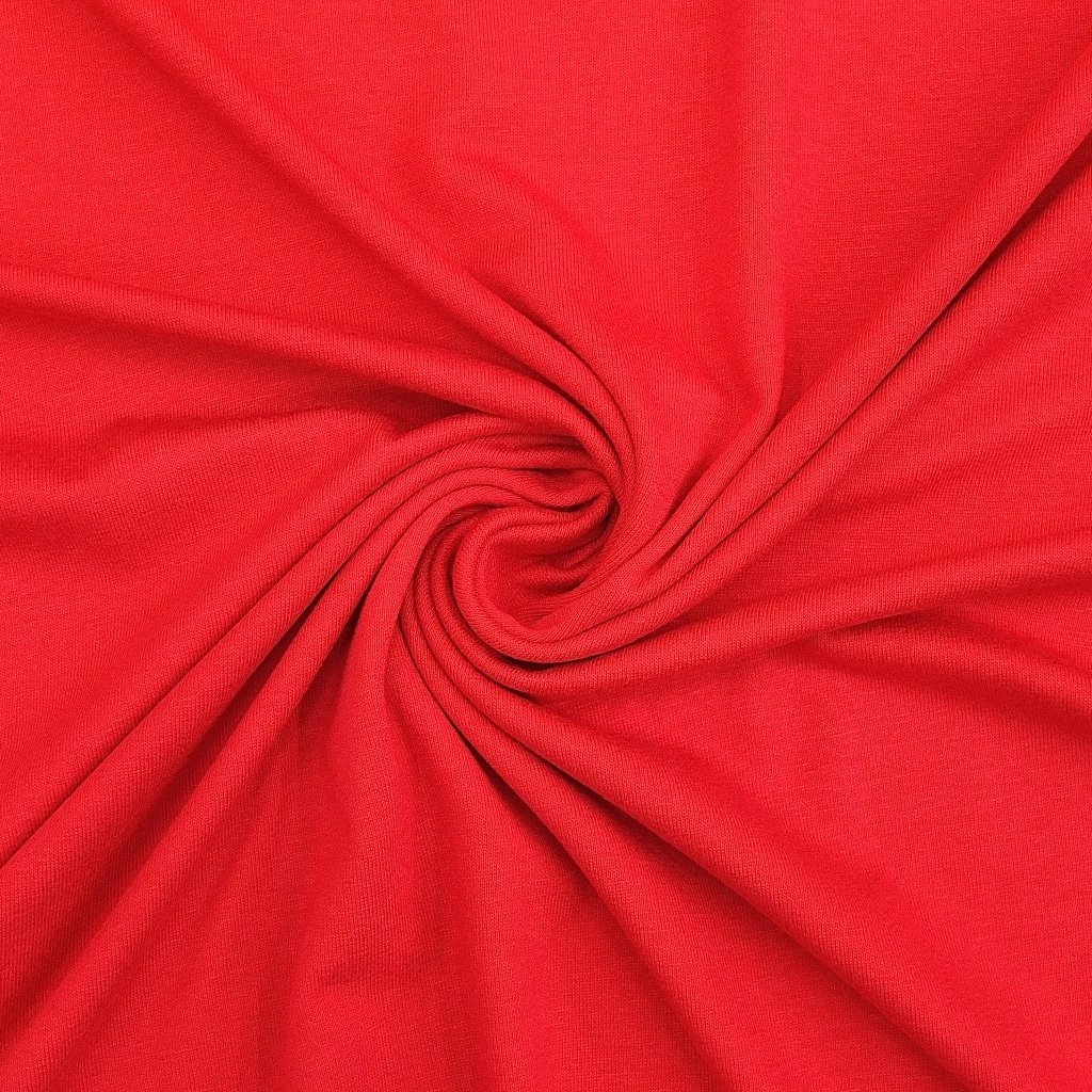 Tissu Jersey Viscose uni Rose vif