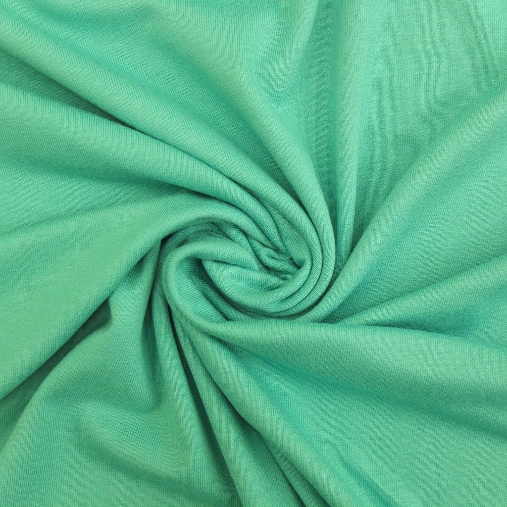 Tissu Jersey Viscose uni Vert menthol
