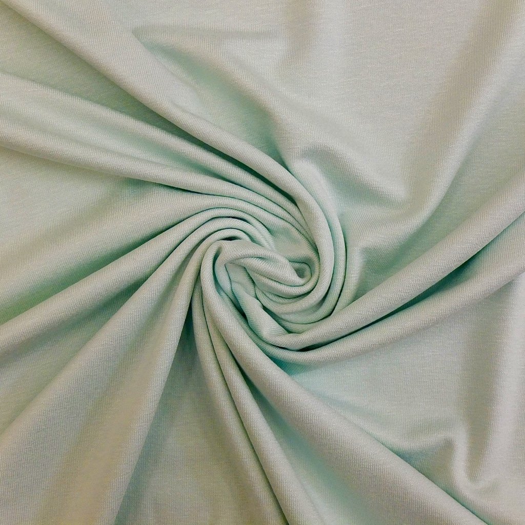 Tissu Jersey Viscose uni Vert menthe