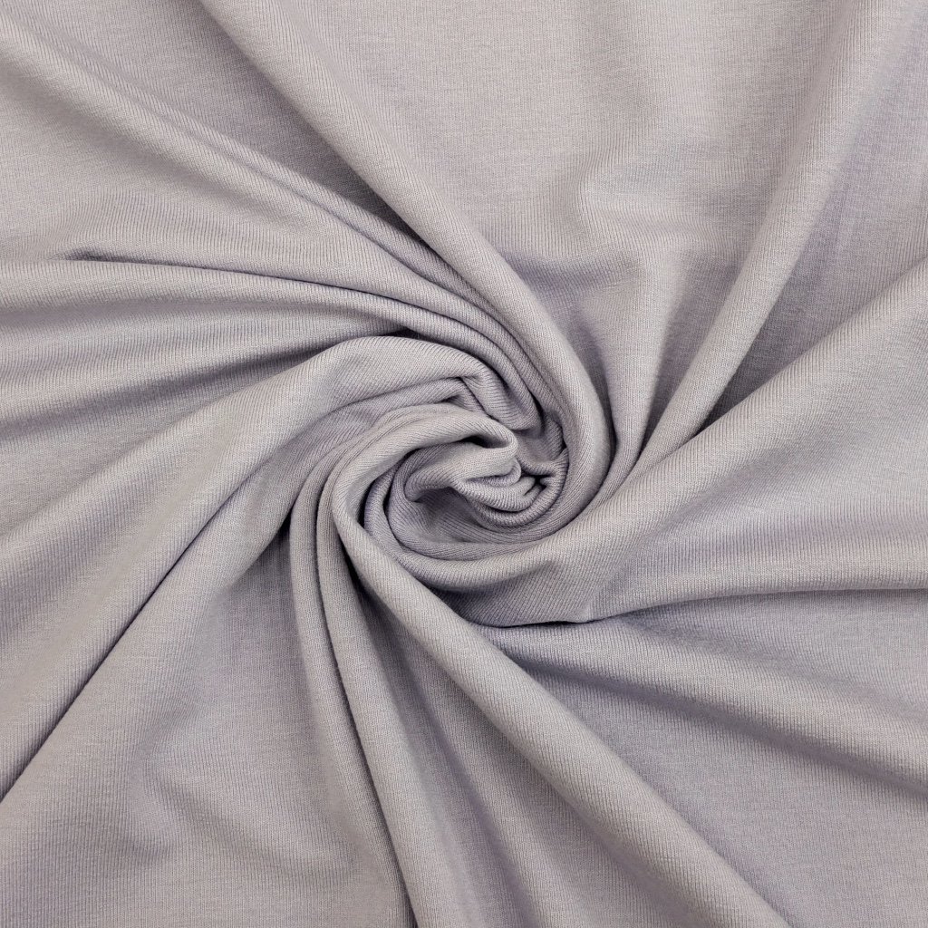 Tissu Jersey Viscose uni Bleu jean délavé