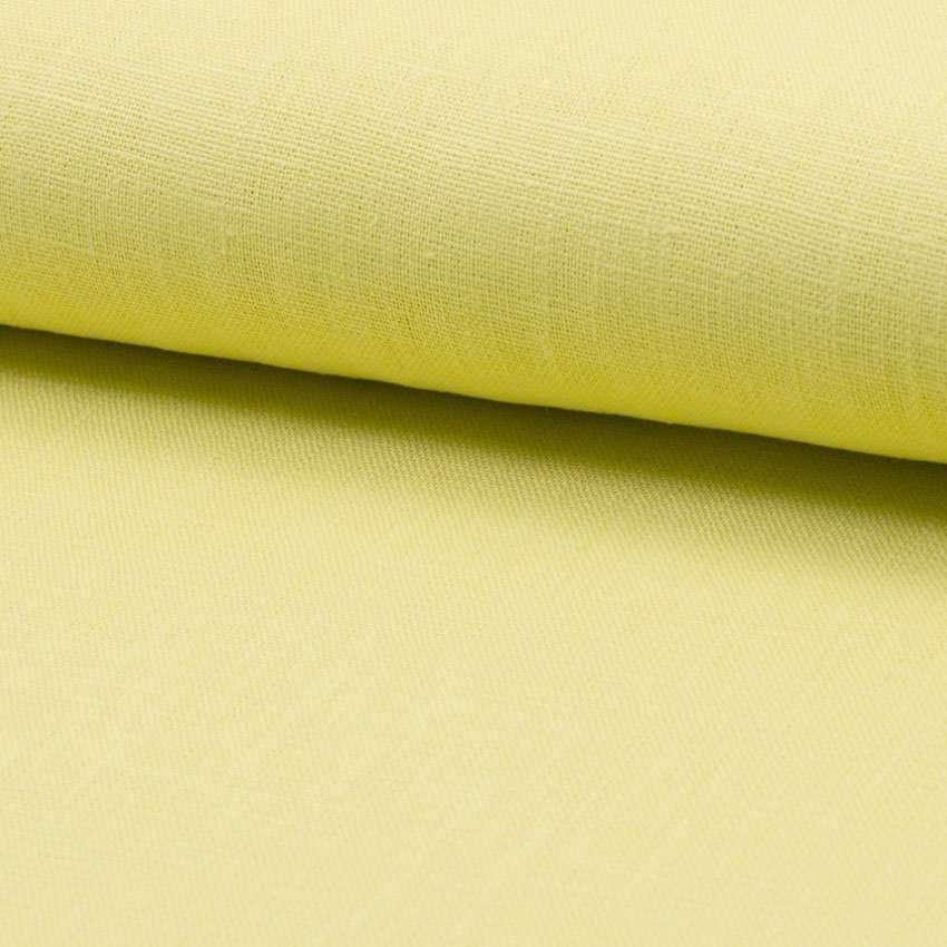 Tissu Lin Jaune pastel