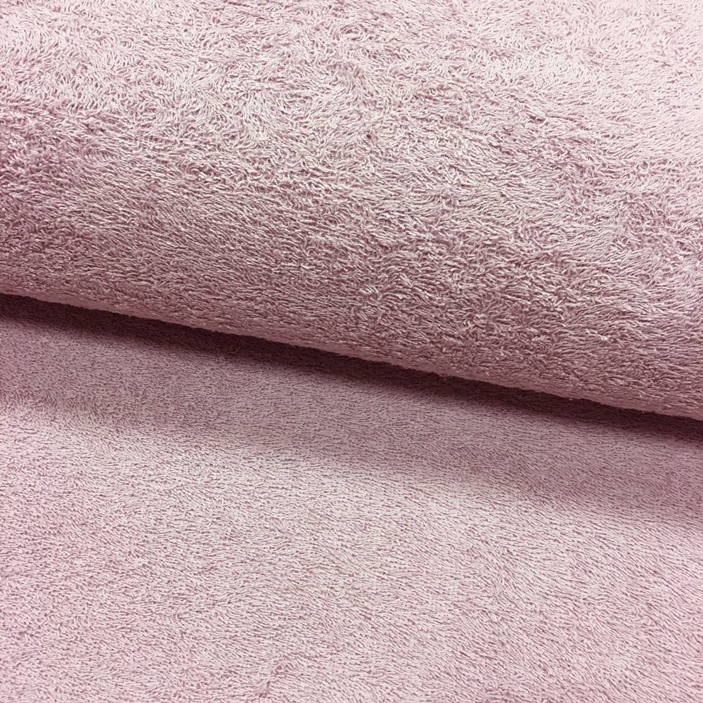 Tissu Eponge légère 320 g/m² Rose pastel