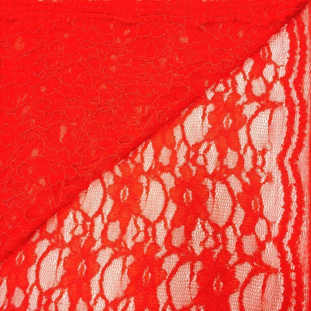 Tissu Dentelle Eva Corail