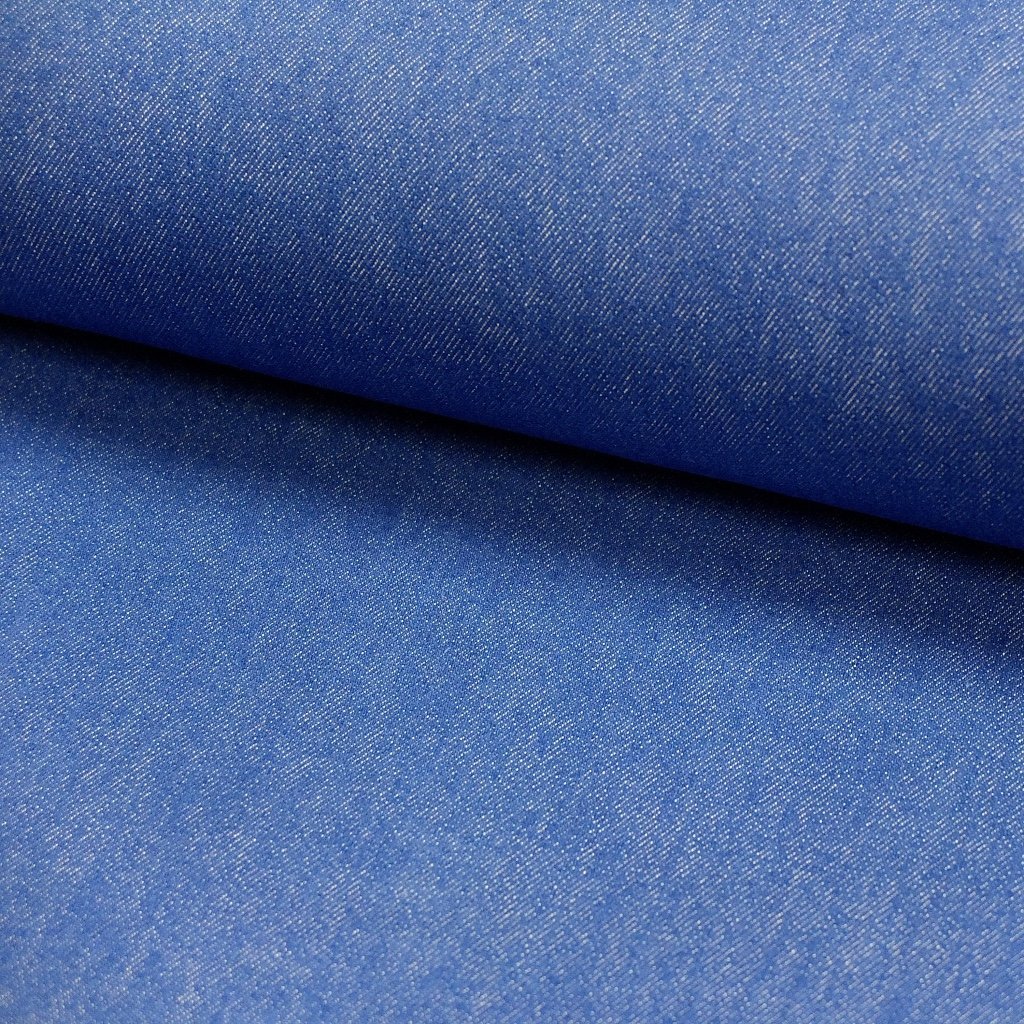 Tissu Denim Jeans Bleu électrique
