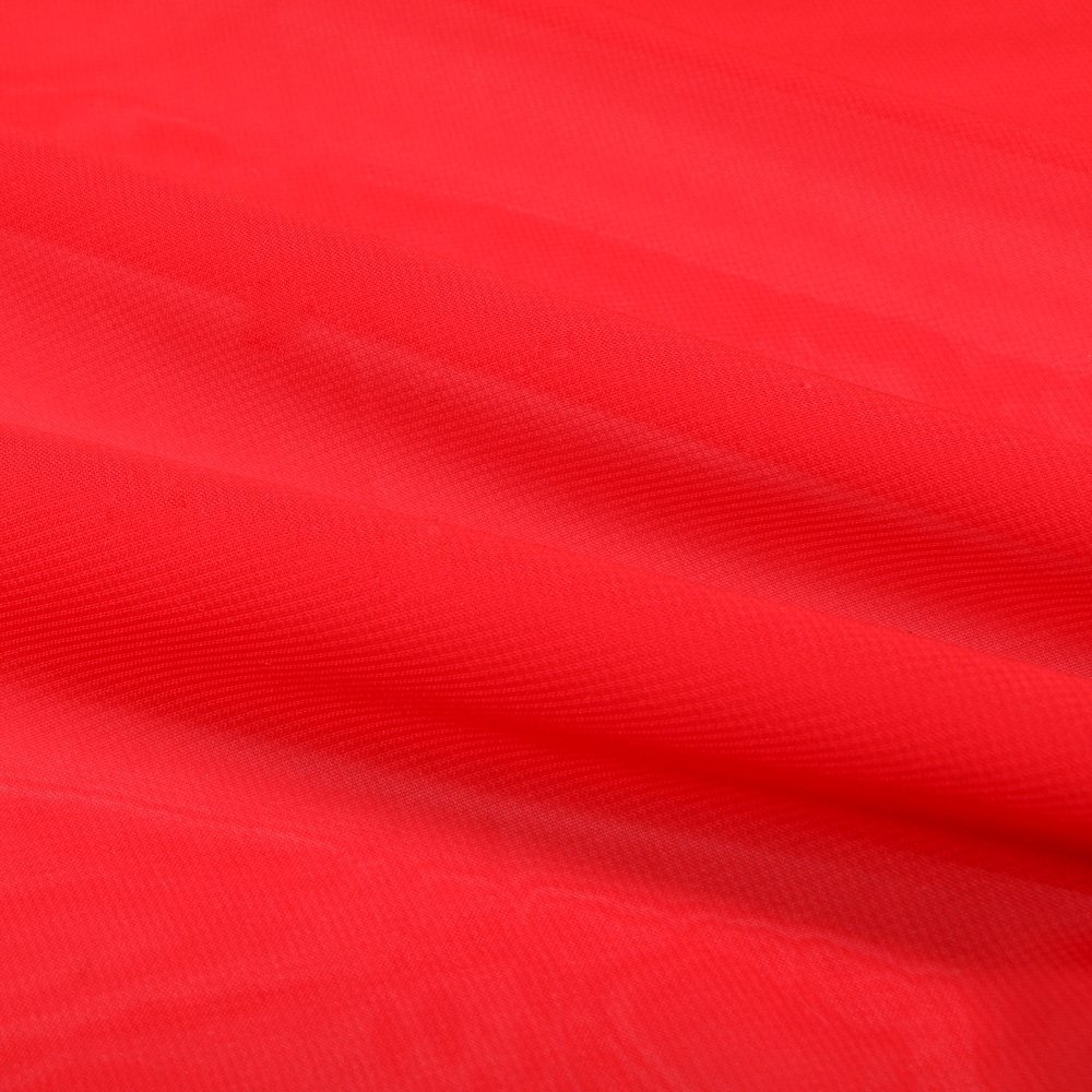 Tissu Mousseline uni Rouge