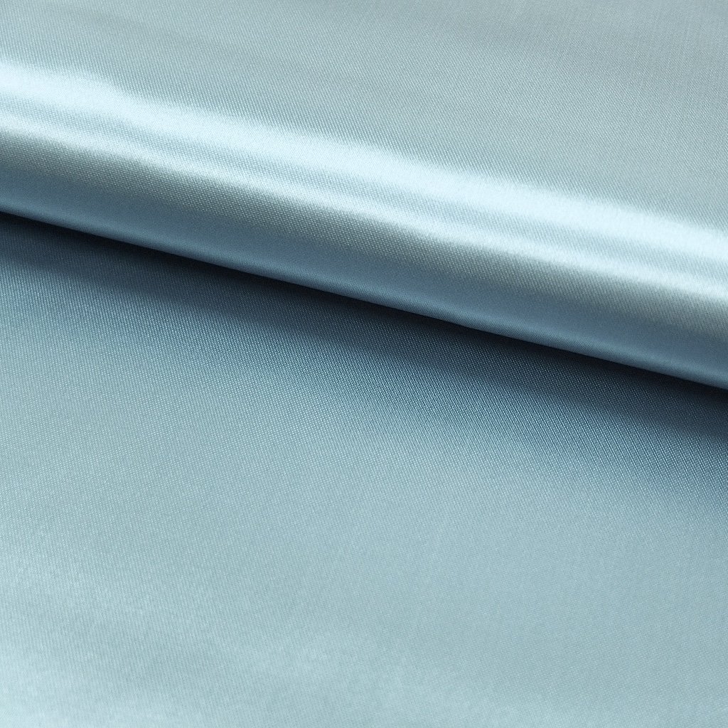 Tissu Satin uni Bleu pastel