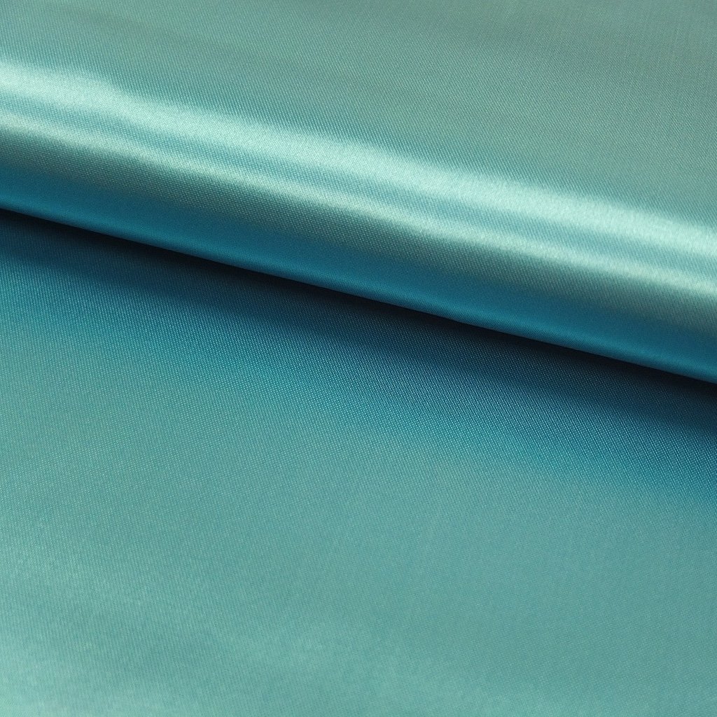 Tissu Satin uni Bleu turquoise