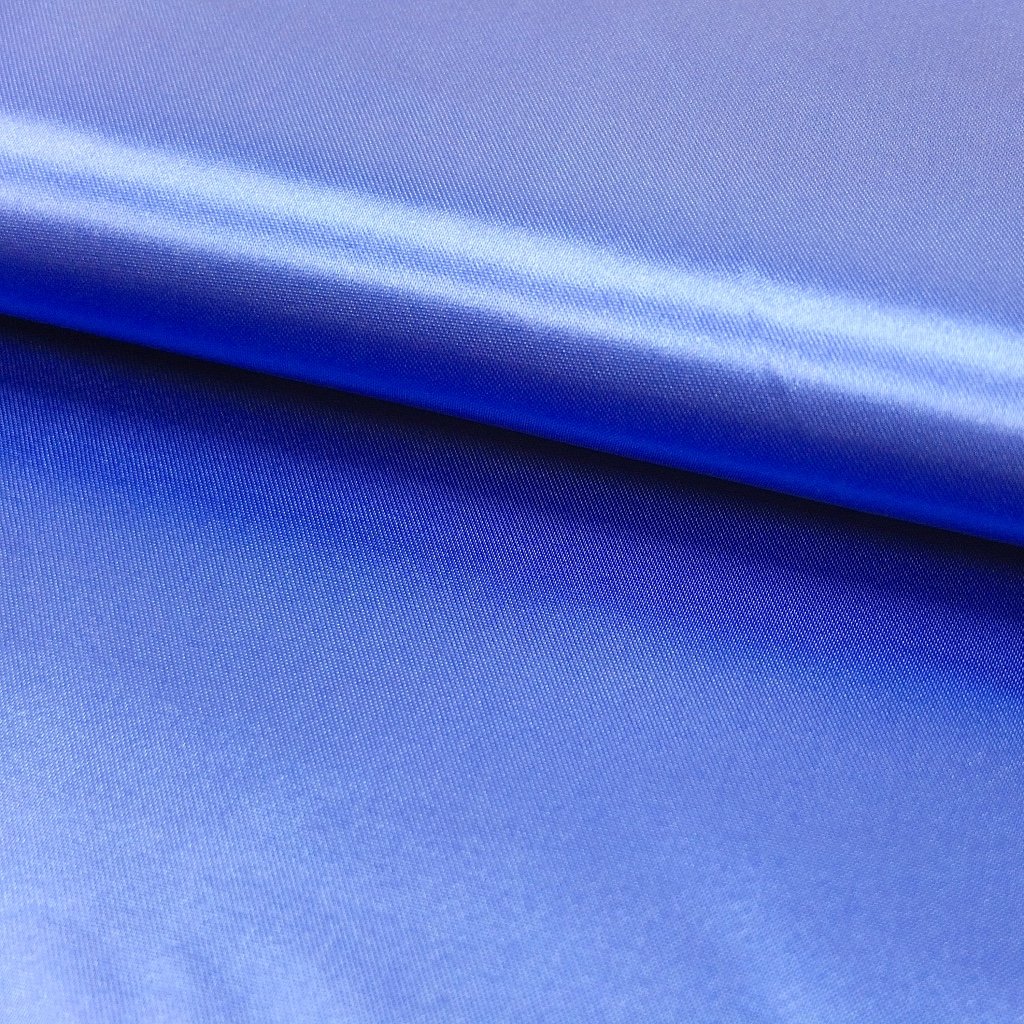 Tissu Satin uni Bleu outremer