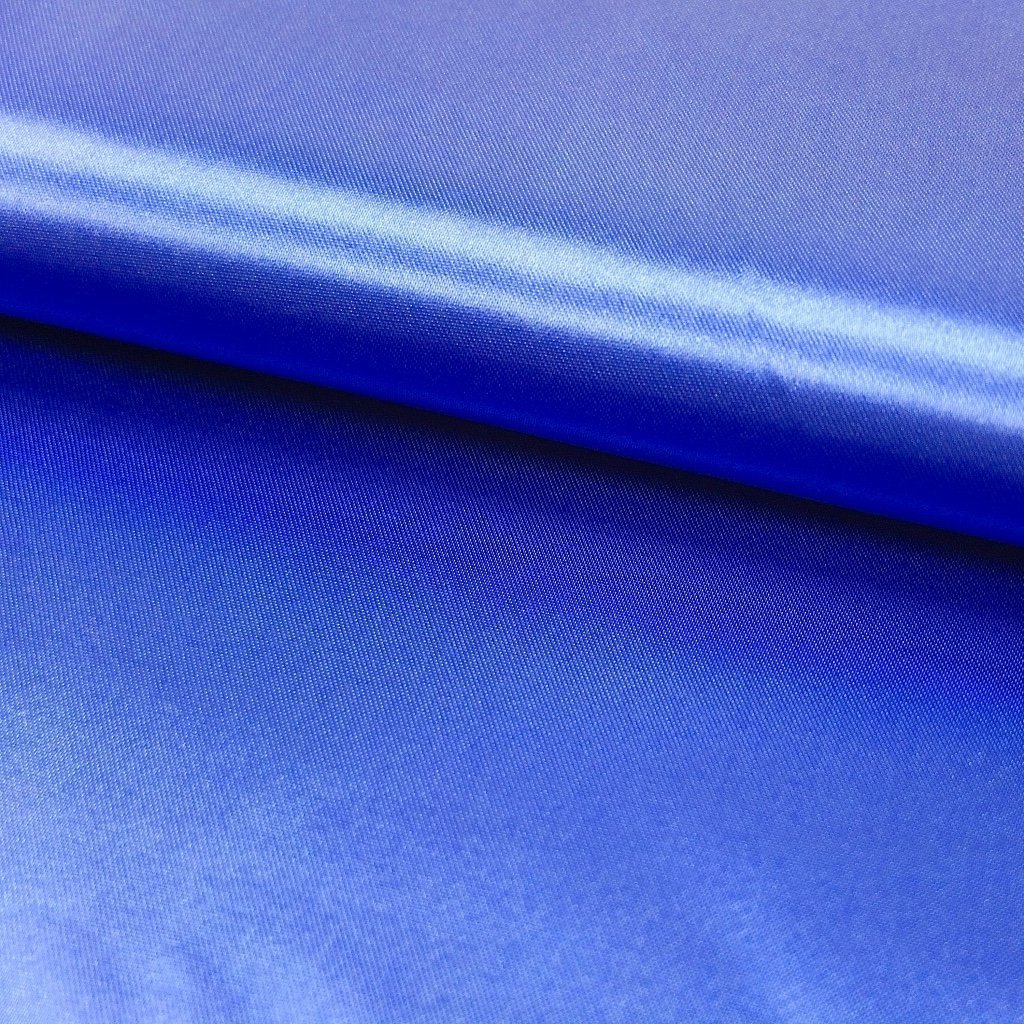 Tissu Satin uni Bleu roi