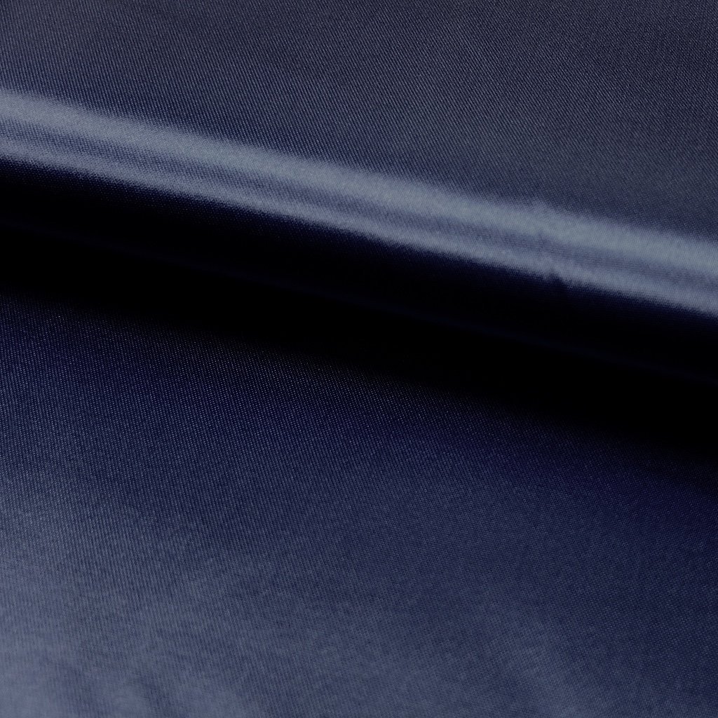 Tissu Satin uni Bleu marine