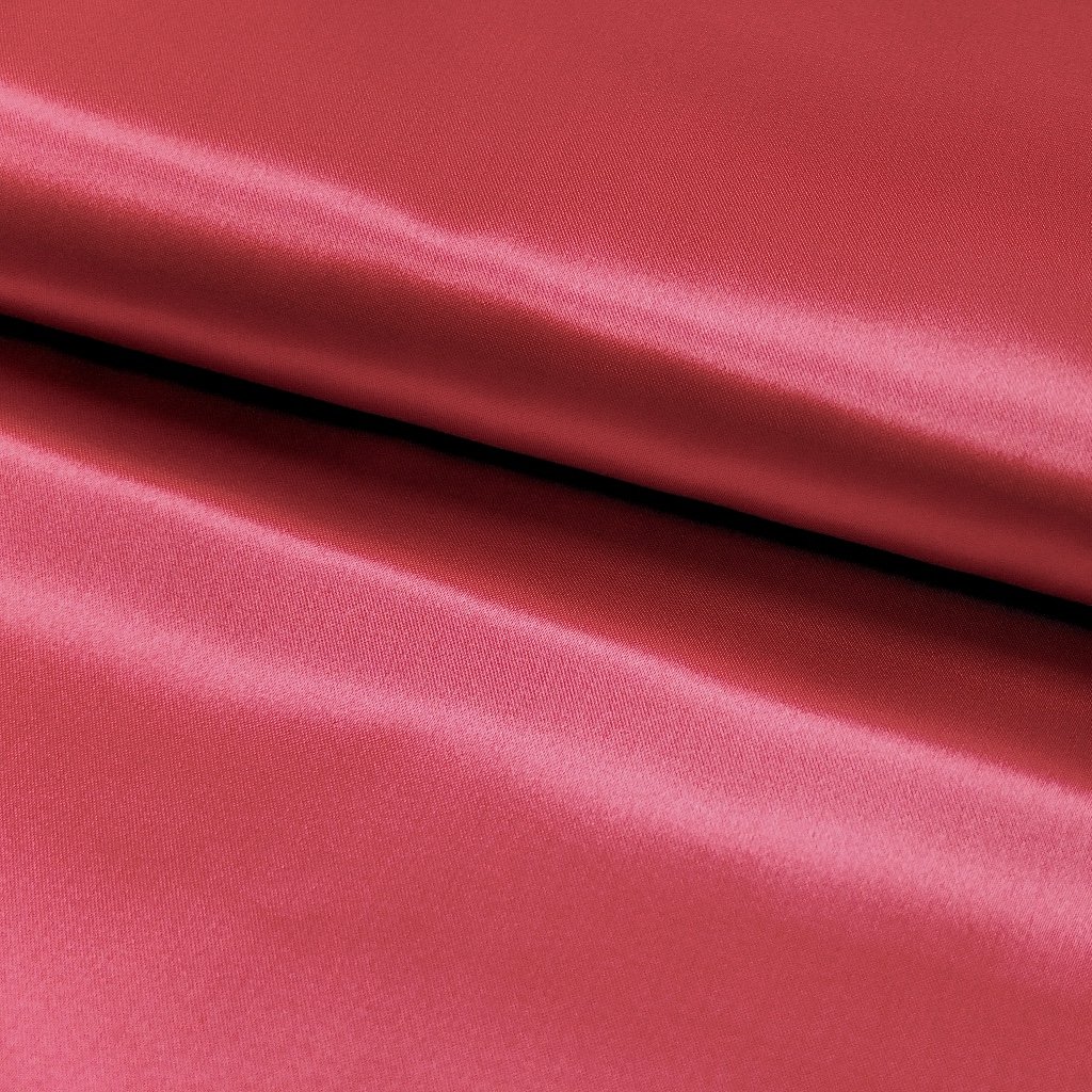 Tissu Satin uni Rose fuchsia