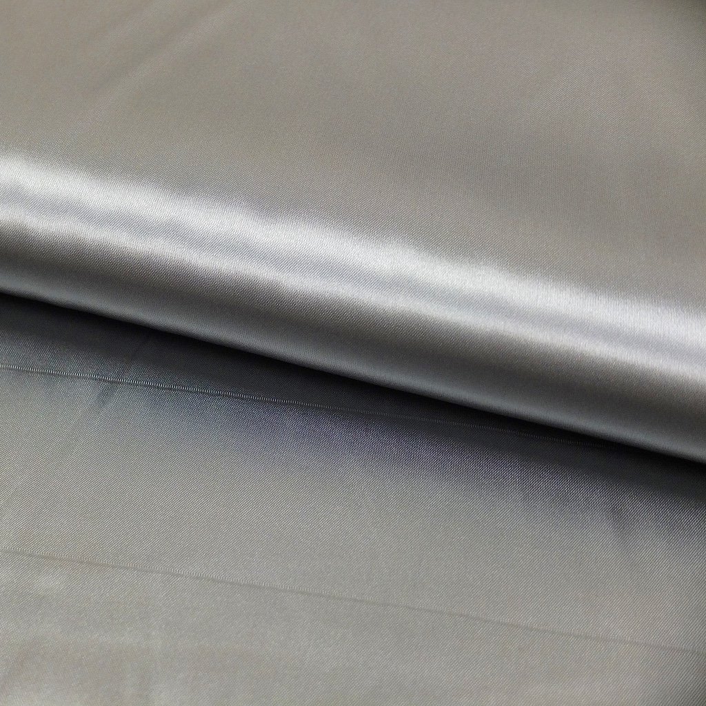 Tissu Satin uni Gris clair