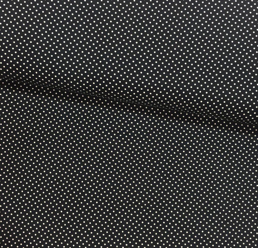 Tissu Milleraies Bleu marine Pois 3 mm Blancs