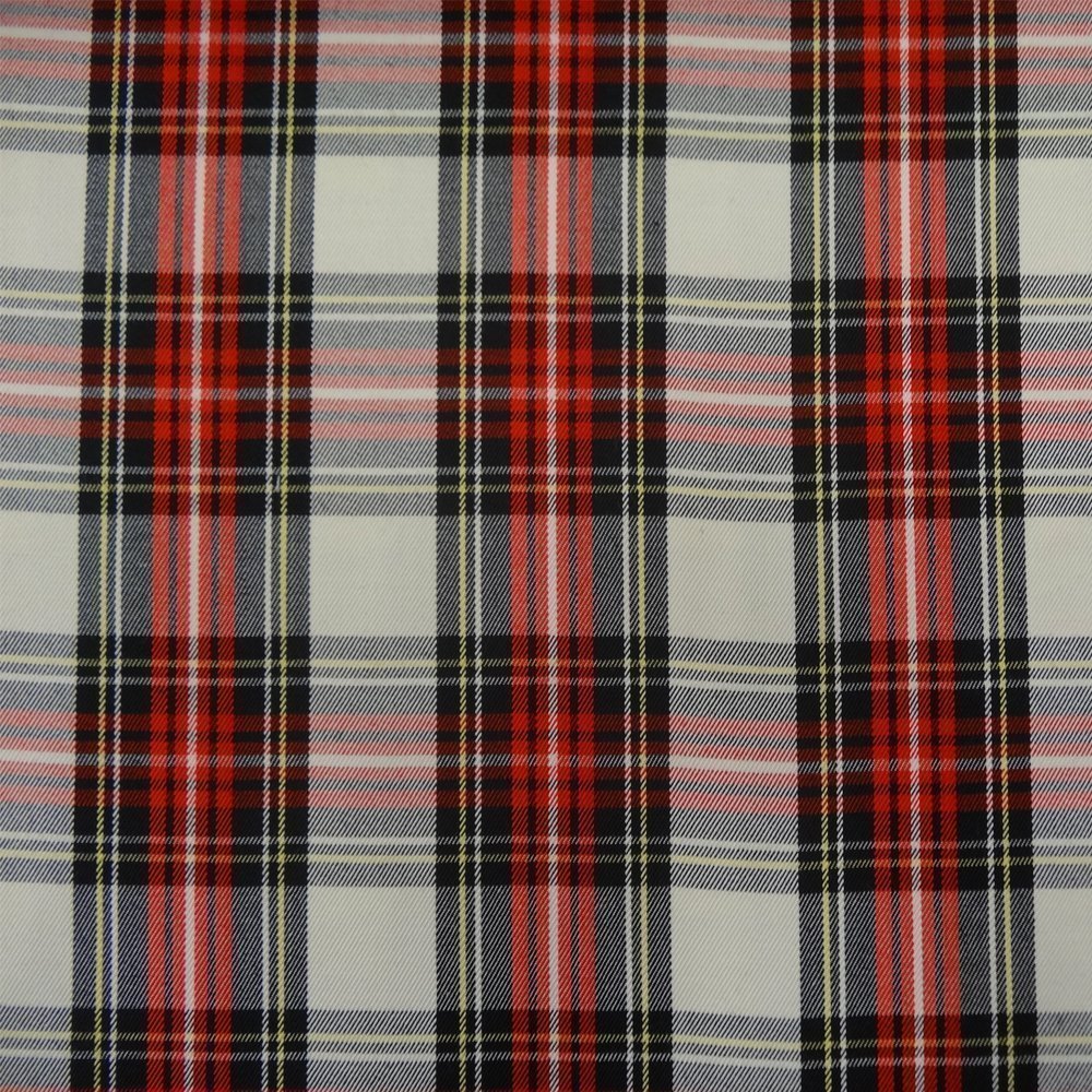 Tissu Tartan Ecossais Classic Rouge et noir