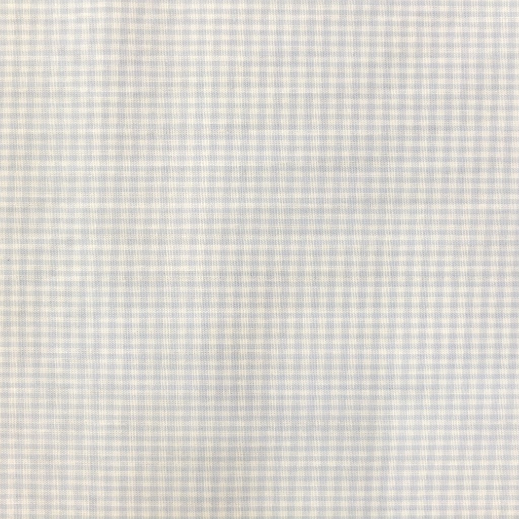 Tissu Vichy Mini carreaux 3 mm Bleu ciel