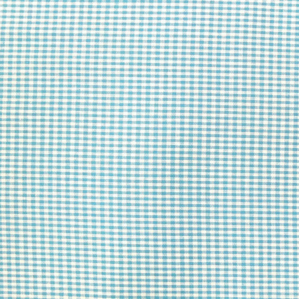 Tissu Vichy Mini carreaux 3 mm Bleu turquoise