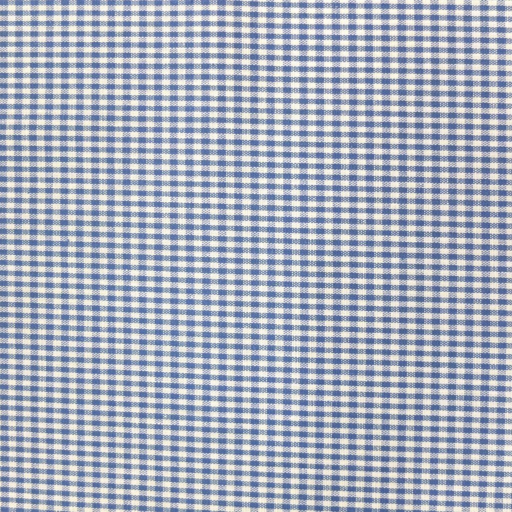 Tissu Vichy Mini carreaux 3 mm Bleu roi