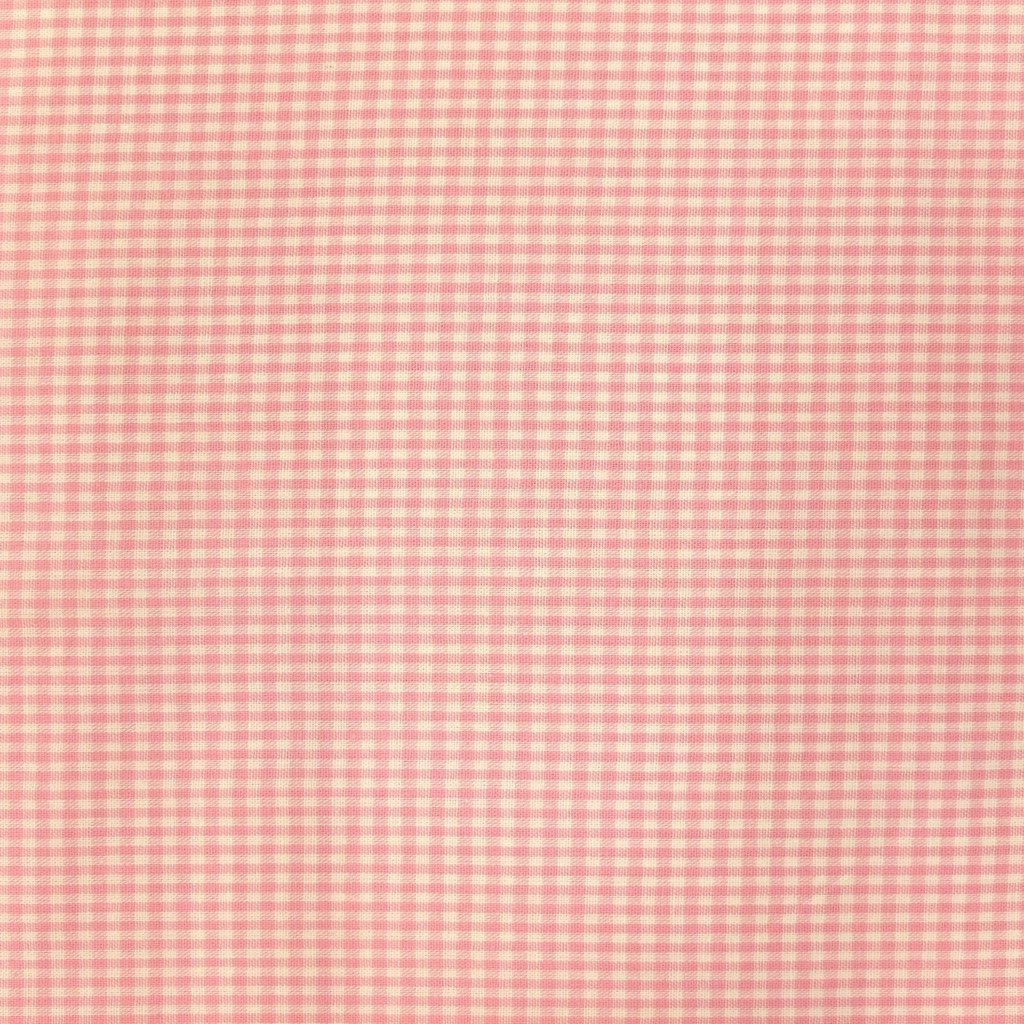 Tissu Vichy Mini carreaux 3 mm Rose pastel